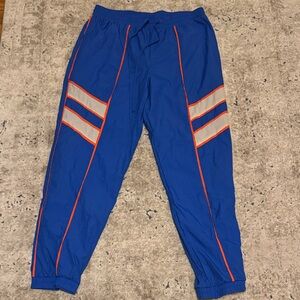 Wild Fable Blue Joggers with Red and Gray Stripes